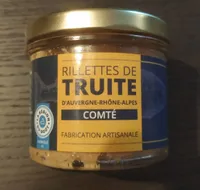 Rillettes de truite d'Auvergne Rhône Alpes Comté