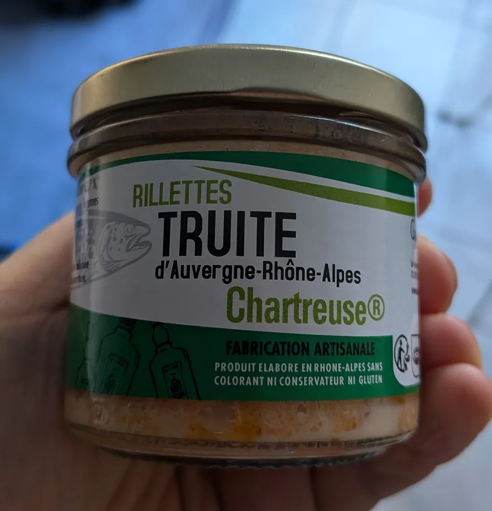 Rillettes truite Chartreuse