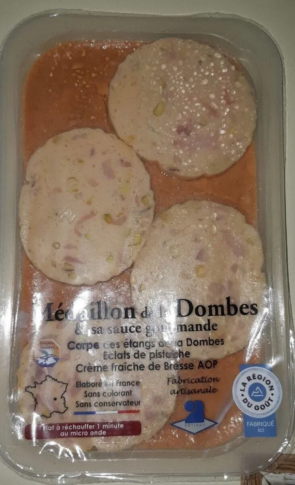 Médaillon carpe de la Dombes