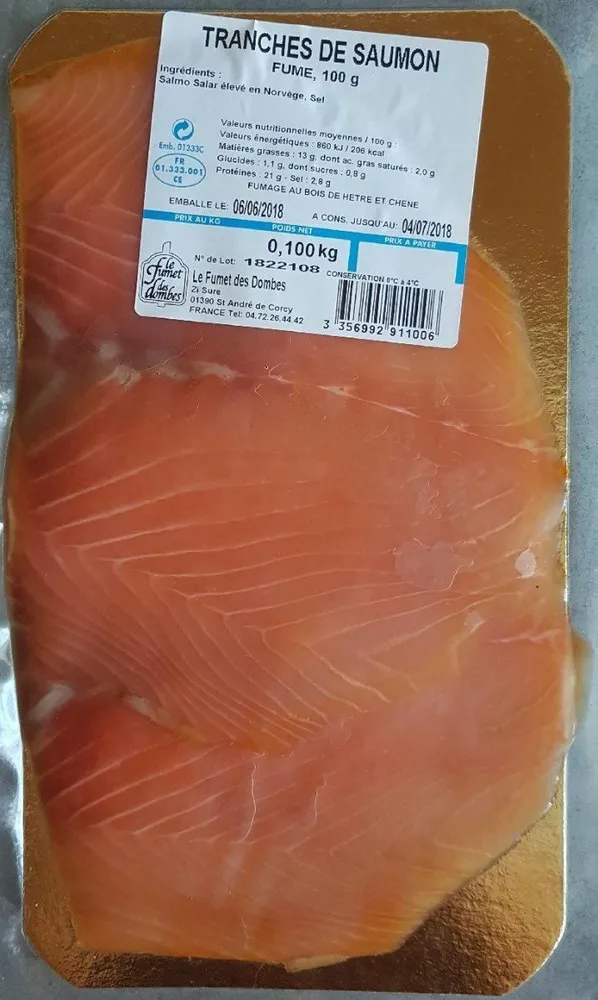 Tranches de saumon