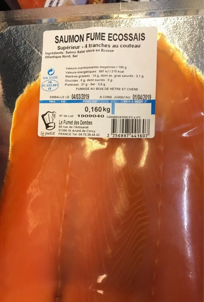 Saumon fumé écossais