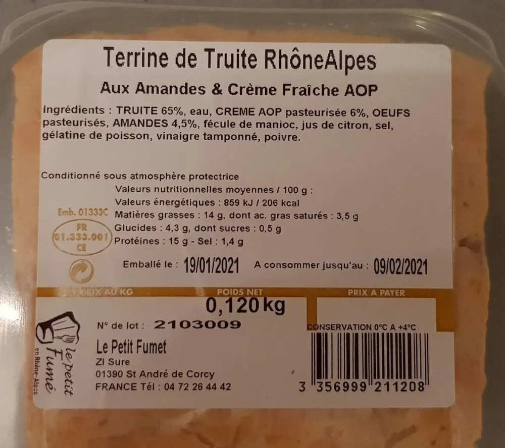 Terrine de truite