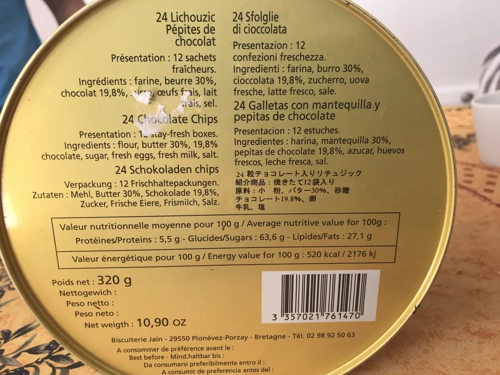 24 Lichouzic Pépites de chocolat