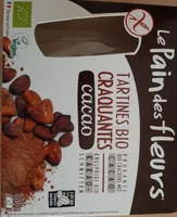 Tartines bio craquantes cacao