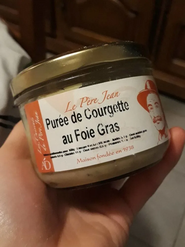 Purée de courgette au foie gras