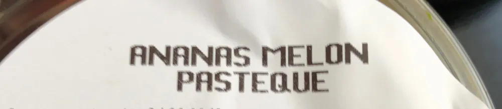 Ananas Melon Pasteque