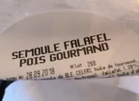 Semoule falafel pois gourmand
