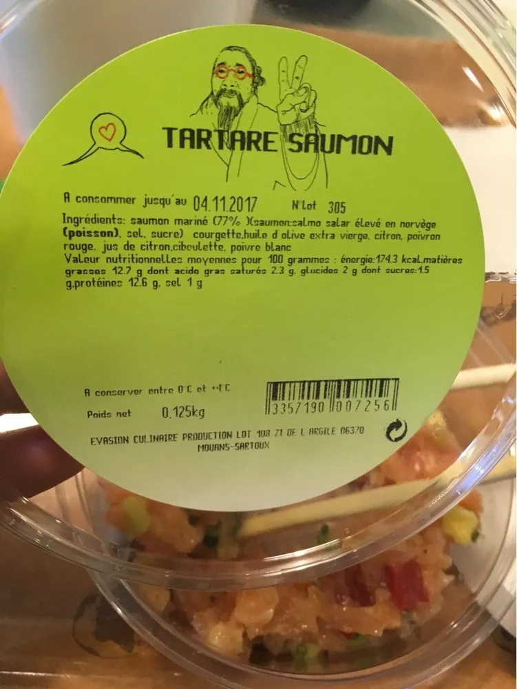 Tartare saumon