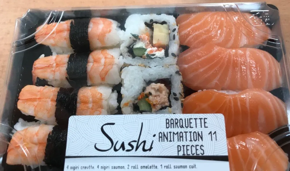 Sushi barquette animation