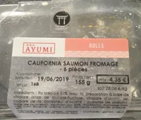 Rolls california saumon fromage