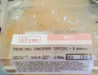 Spring Roll Concombre Tzatziki 6 pièces