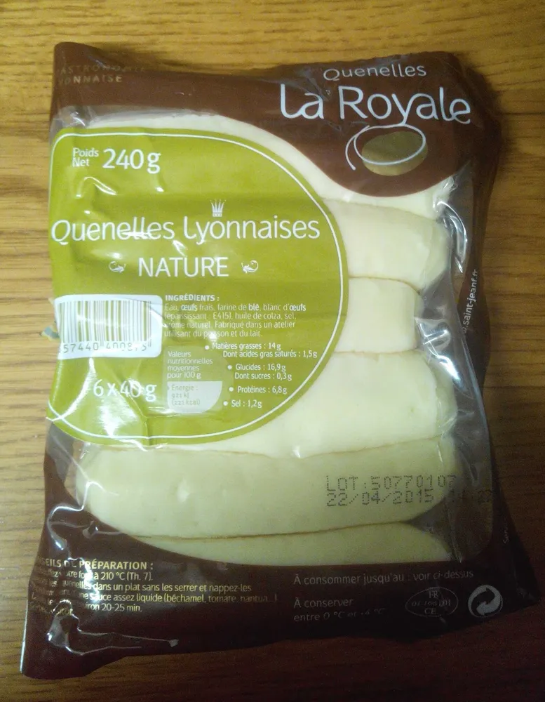 Quenelles lyonnaises nature