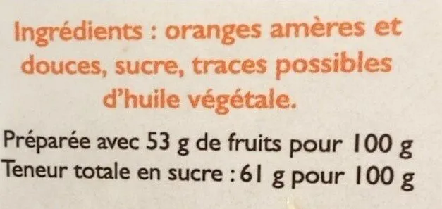 Confiture d’orange amère