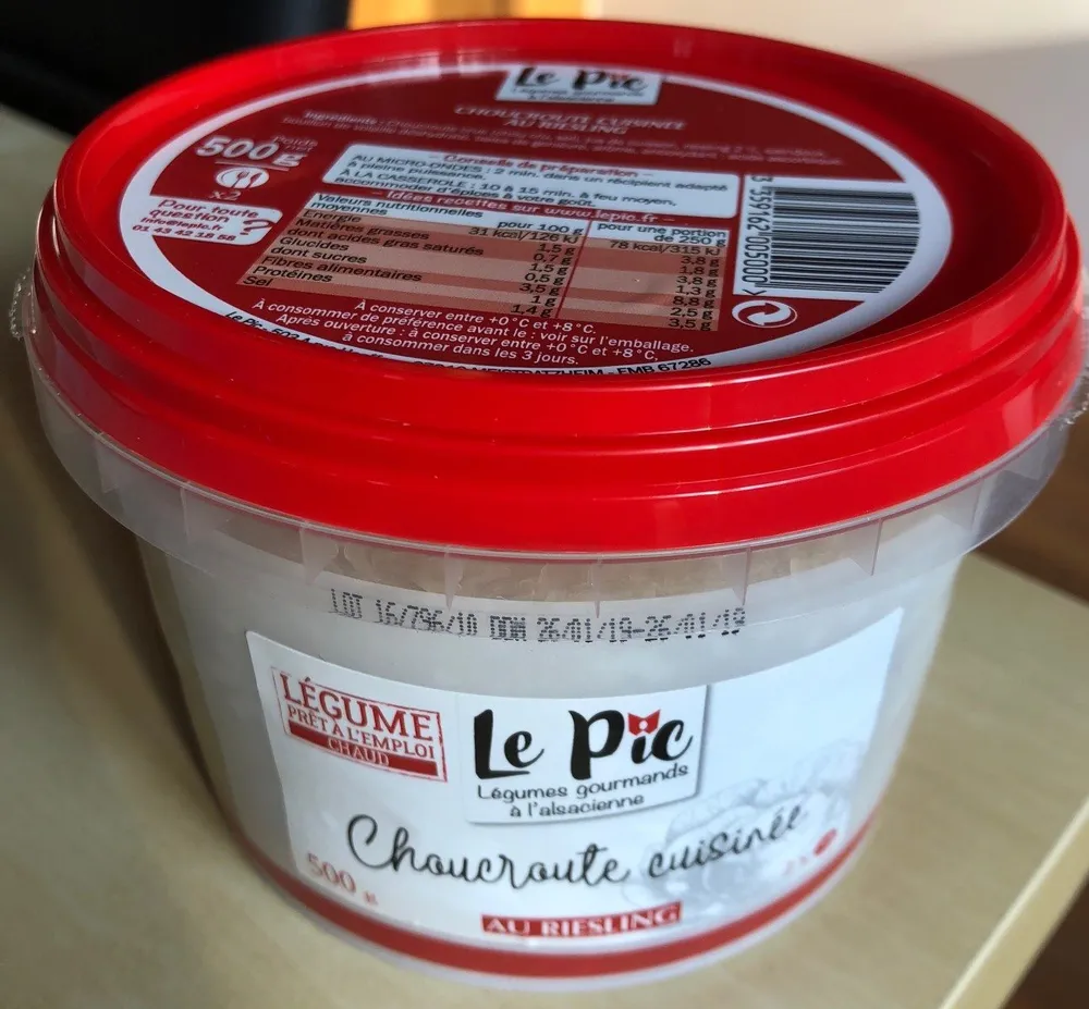 Choucroute d'Alsace cuisinee au Riesling