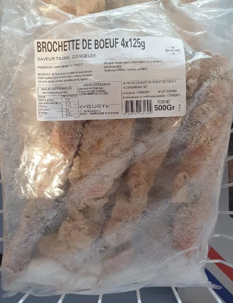 Brochettes de bœuf