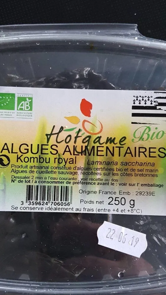Algues alimentaires
