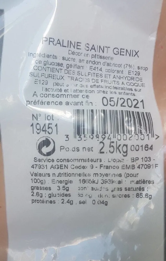 praline Saint-Genix
