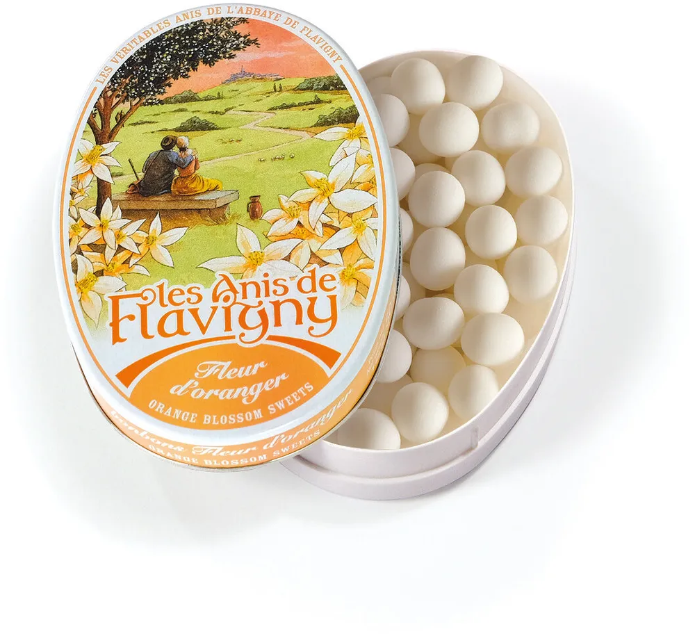 Boite ovale fleur d'oranger