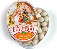 Boite ovale mandarine bio