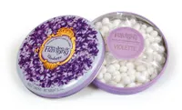 Boite ronde violette
