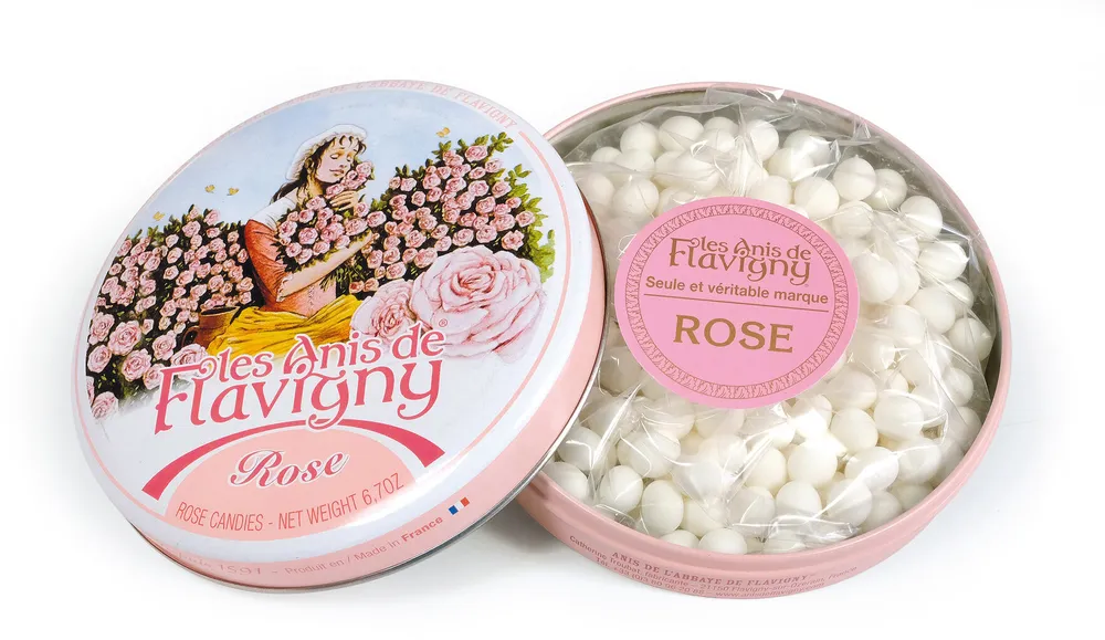 Boite ronde rose