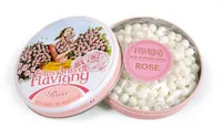 Boite ronde rose
