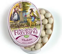 Boite ovale violette bio