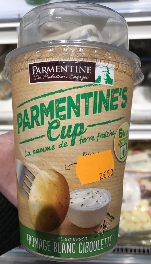 Parmentine's Cup et sa sauce Fromage Blanc Ciboulette