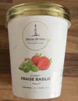 Sorbet fraise basilic