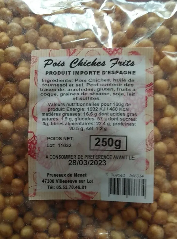Pois chiches frits