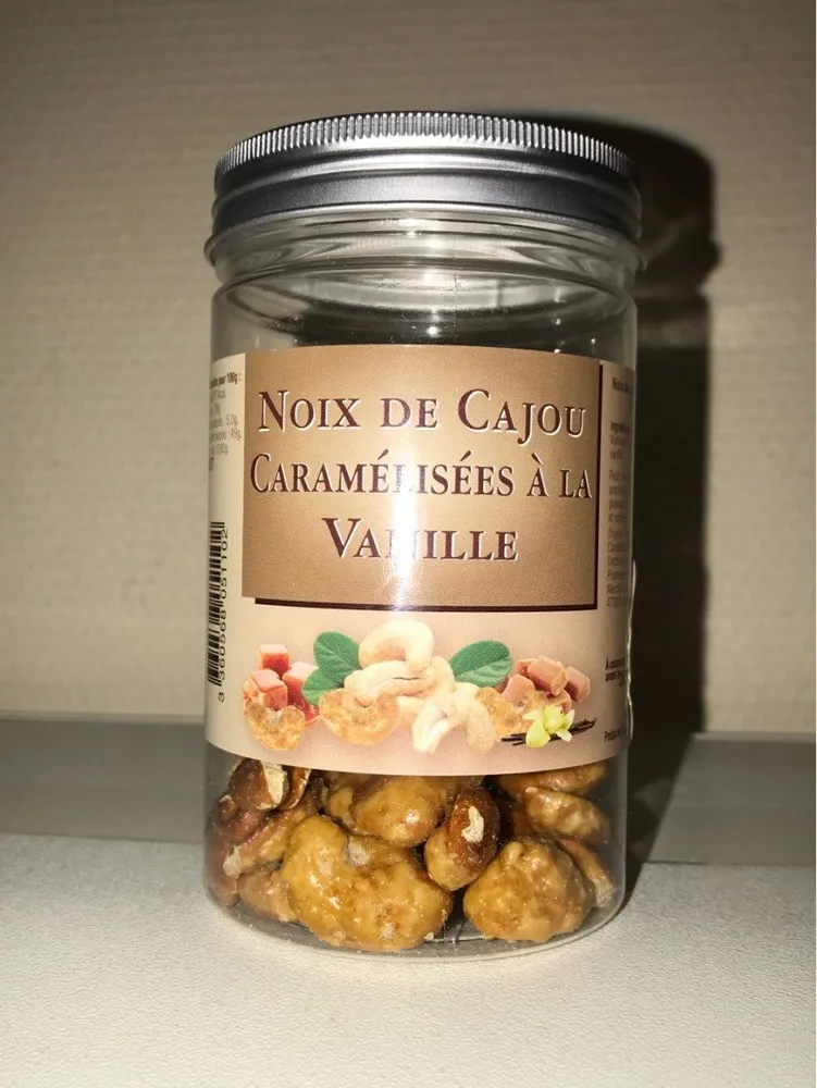 Noix de cajou caramélisées à la vanille
