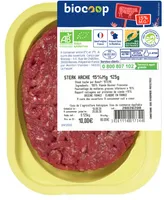 Steak haché boeuf 15%MG (1) 125g CC