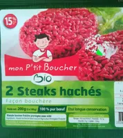 2 steaks hachés bio