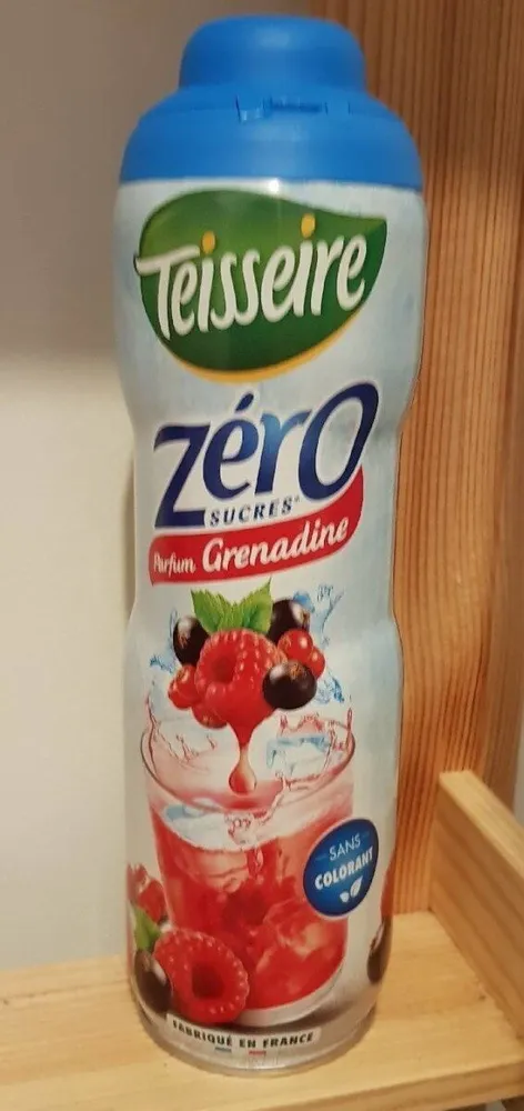 Zéro sucres parfum grenadine