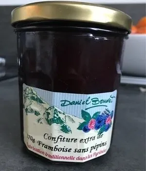 Confiture extra de framboise sans pépins