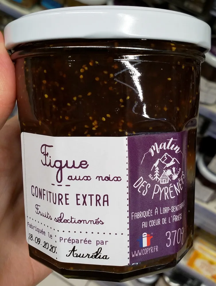 Confiture figues aux noix