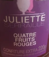 Confiture 4 fruits rouges