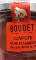 Compote poire framboise