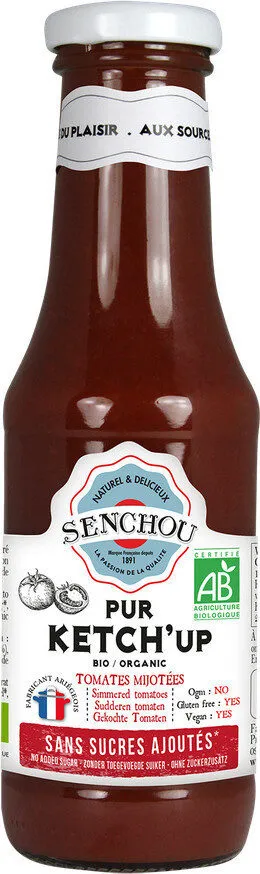 Ketch'up tomate bio sans sucres ajoutés