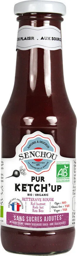 Ketch'up Betterave bio sans sucres ajoutés