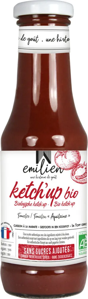 Ketch'up tomate bio sans sucres ajoutés