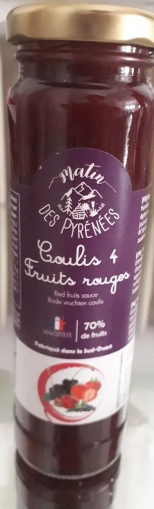 Coulis 4 fruits rouges