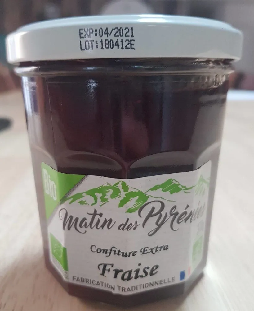 Confiture extra fraise bio