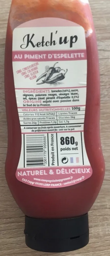 Ketch'up au piment d'espelette