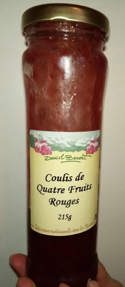 Coulis de quatre fruits rouges