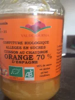 Confiture biologique allegee en sucres