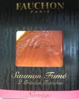 Saumon fumé 2 grandes tranches Norvège Fauchon