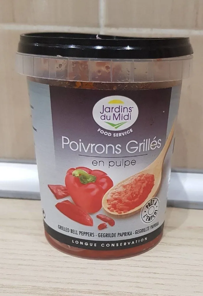 Poivron grillés en pulpe