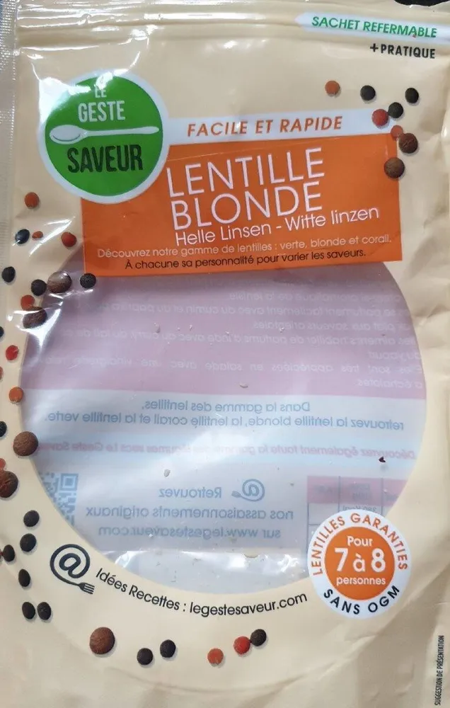 Lentille blonde