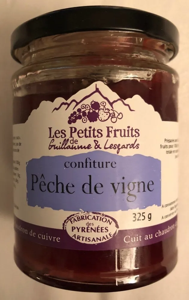 Confiture Peche de vigne